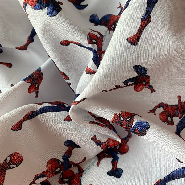 Coton imprimé personnages Spiderman