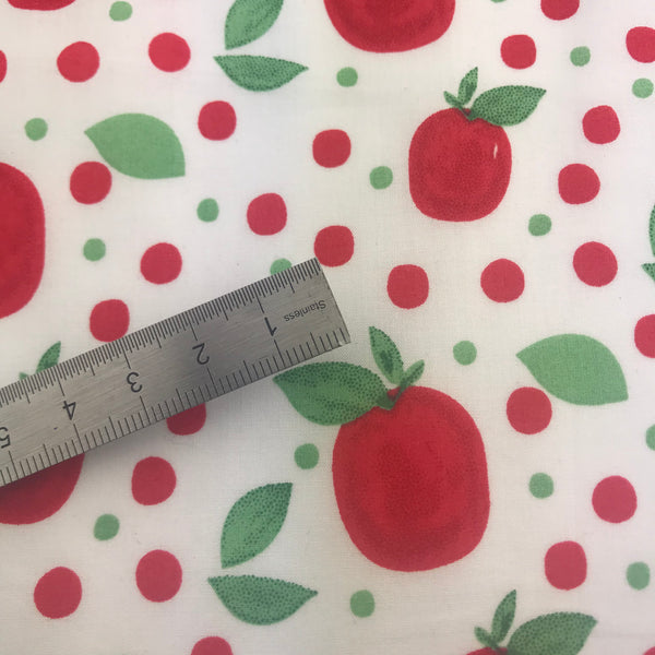 tissu coton motif tomate