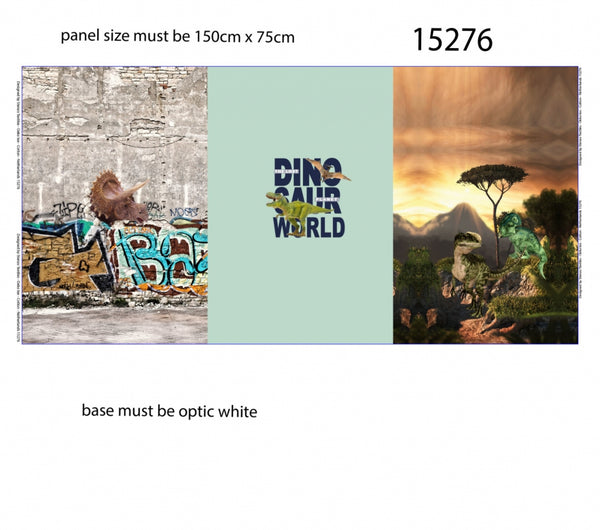 Panneau Jersey Stenzo Dino World -  75x150cm