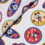 Très beau tissu Disney Mickey écusson