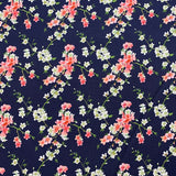 Coton fleuri rose et blanc