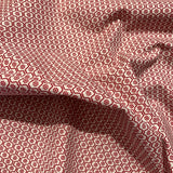 Coton forme géométrique ronde rouge