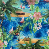 Coton motif d'été