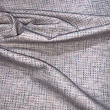Coton rayé gris