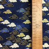 Tissu coton japonais nuages