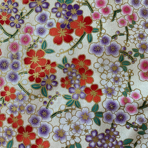 Tissu japonais myriade de fleurs