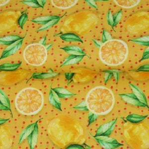 Tissu Jersey citron pressé