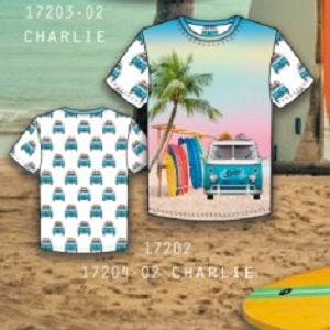 Panneau Jersey Stenzo surfeur -  75x150cm