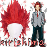 Perruque cosplay Kirishima