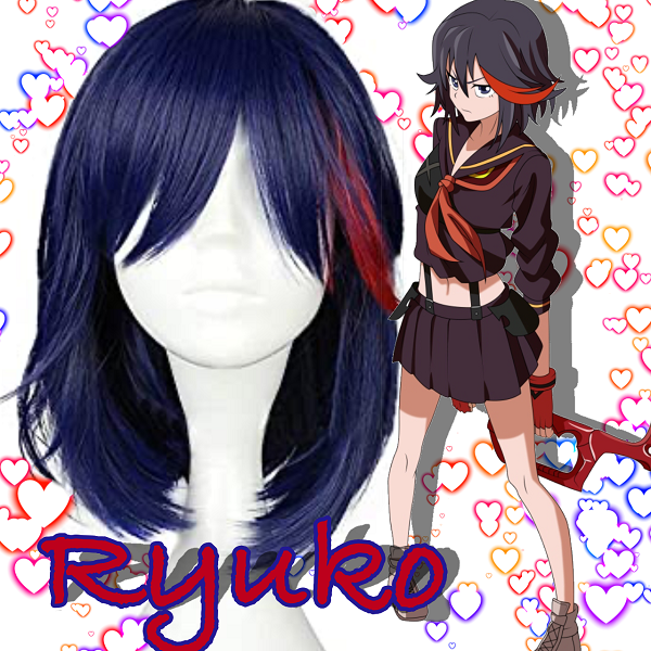 Perruque cosplay Ryuko