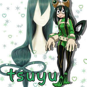 Perruque cosplay Tsuyu