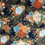 Tissu japonais bouquet de fleur