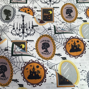 Tissu 100%coton tableaux d'Halloween