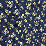 tissu japonais bleu